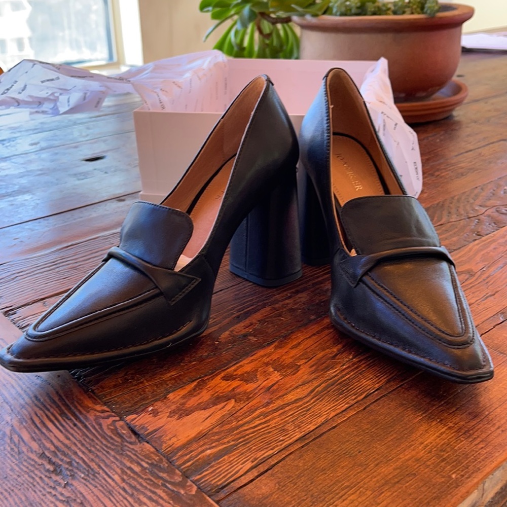 Jo Mercer Australian Designer Covet Black Leather Heels
